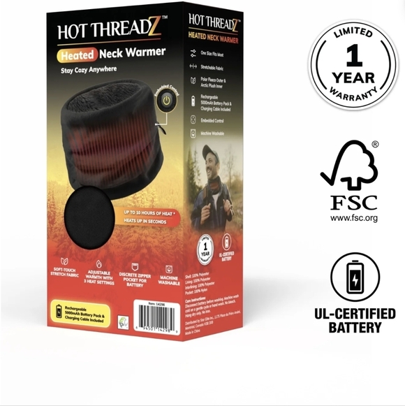 Accessories - Heated Neck Warmer -7hour 3heat settings. NIB